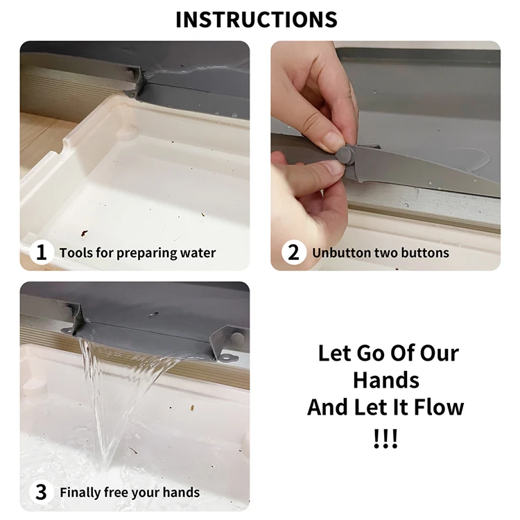 Silicone Undersink Water Protection Tray Mat Kitchen Waterproof