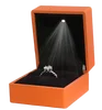 Caja de anillo naranja