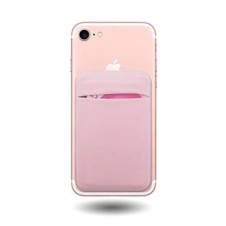 Stick on Stretchy Fabric Cell Phone Wallet Eco-friendly