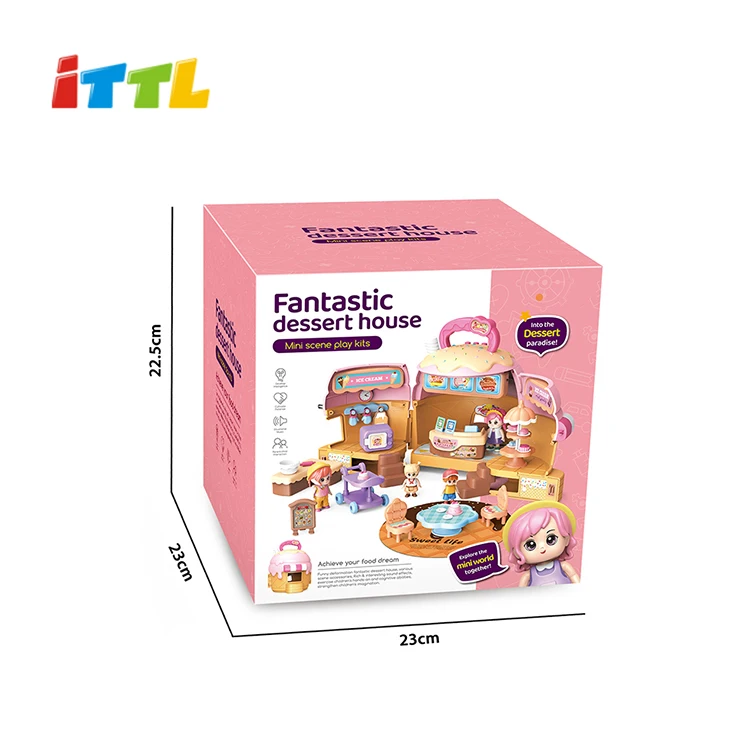 ITTL образовательные игрушки 2 в 1 десертный дом сборе прекрасные ролевые для ролевых игр