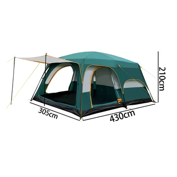 APZ073-1 Customized luxury 8-10 people family outside all-inclusive camping outdoor tent