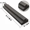 Lot de 4 panneaux souples en coton perlé double couche noir, 80 cm de long.