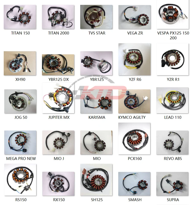 Tricycle 3 Three Wheel Rickshaw Motorcycle BAJAJ TVS KING Magneto Stator Coil Assembly