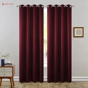 Factory Wholesale Ready Bedroom Modern Blackout Fabric Curtain for windows Living Room Hotel Curtain