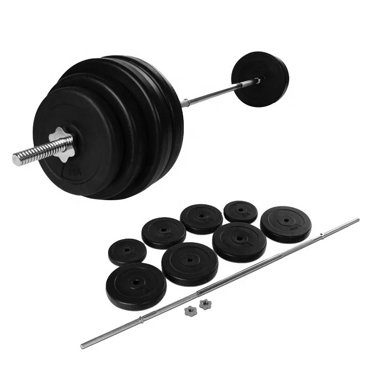 Hot Sale Concrete Sand-filled Cement Sports Fitness Round Barbell Plate ...