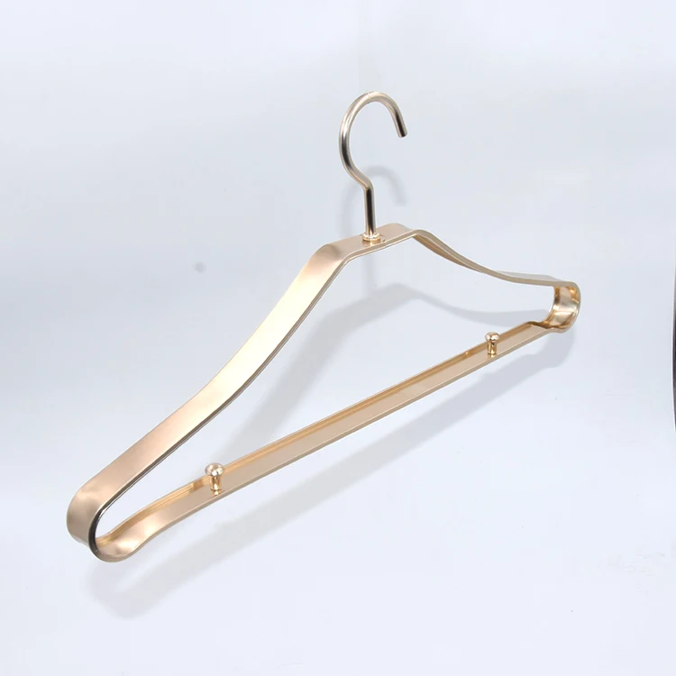 High Quality Gold Metal Aluminium Hanger Suit Coat Light Weight Alloy
