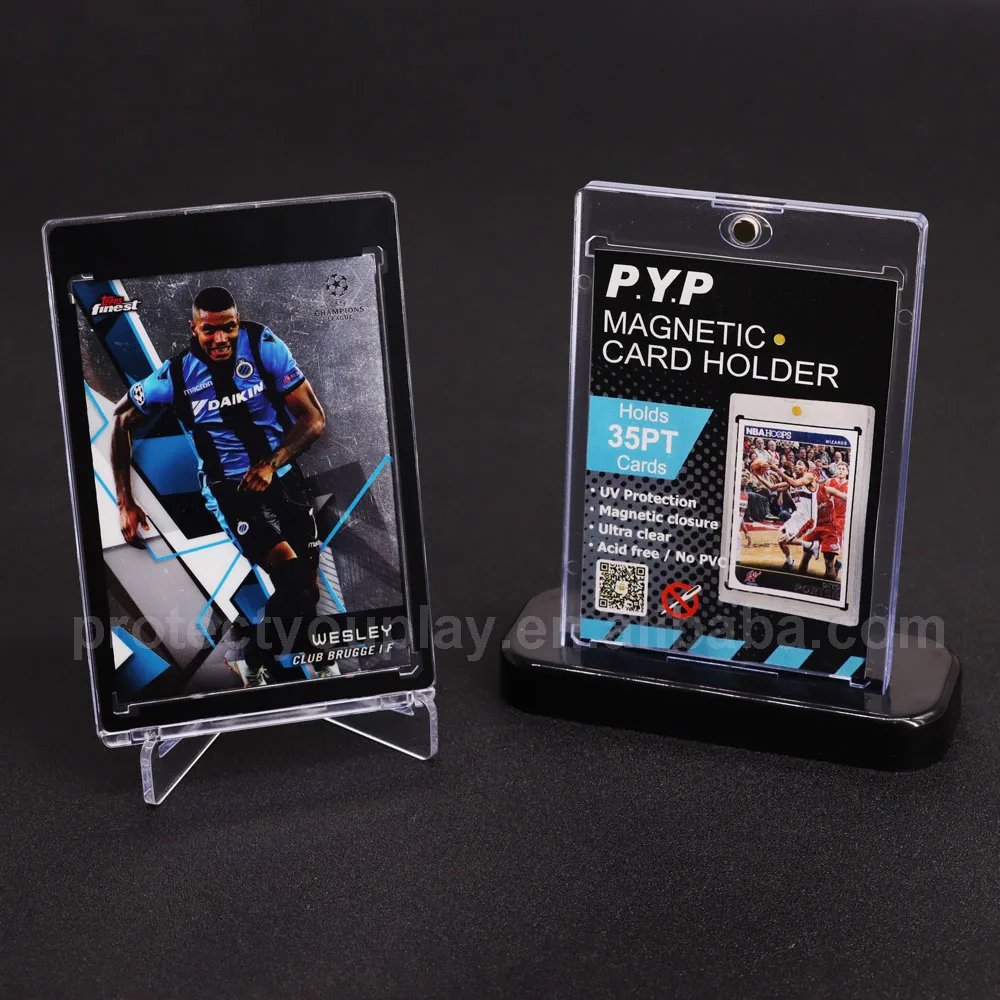 Trading Card Holders Display Stand 3x4" Top Loaders Stand One Touch