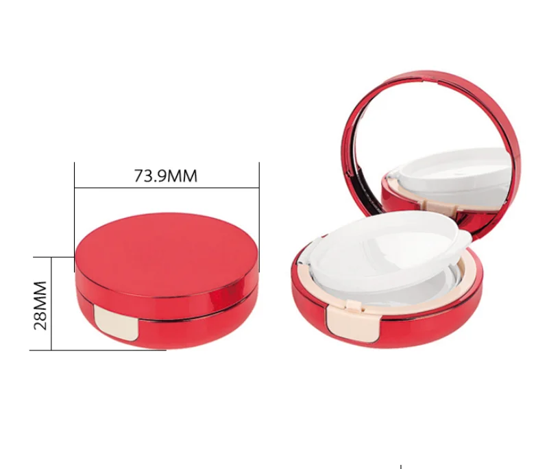 Free Sample BB CC Air Cushion Casing for Liquid Foundation Cushion Foundation Packaging With Mirror Compact Powder Case