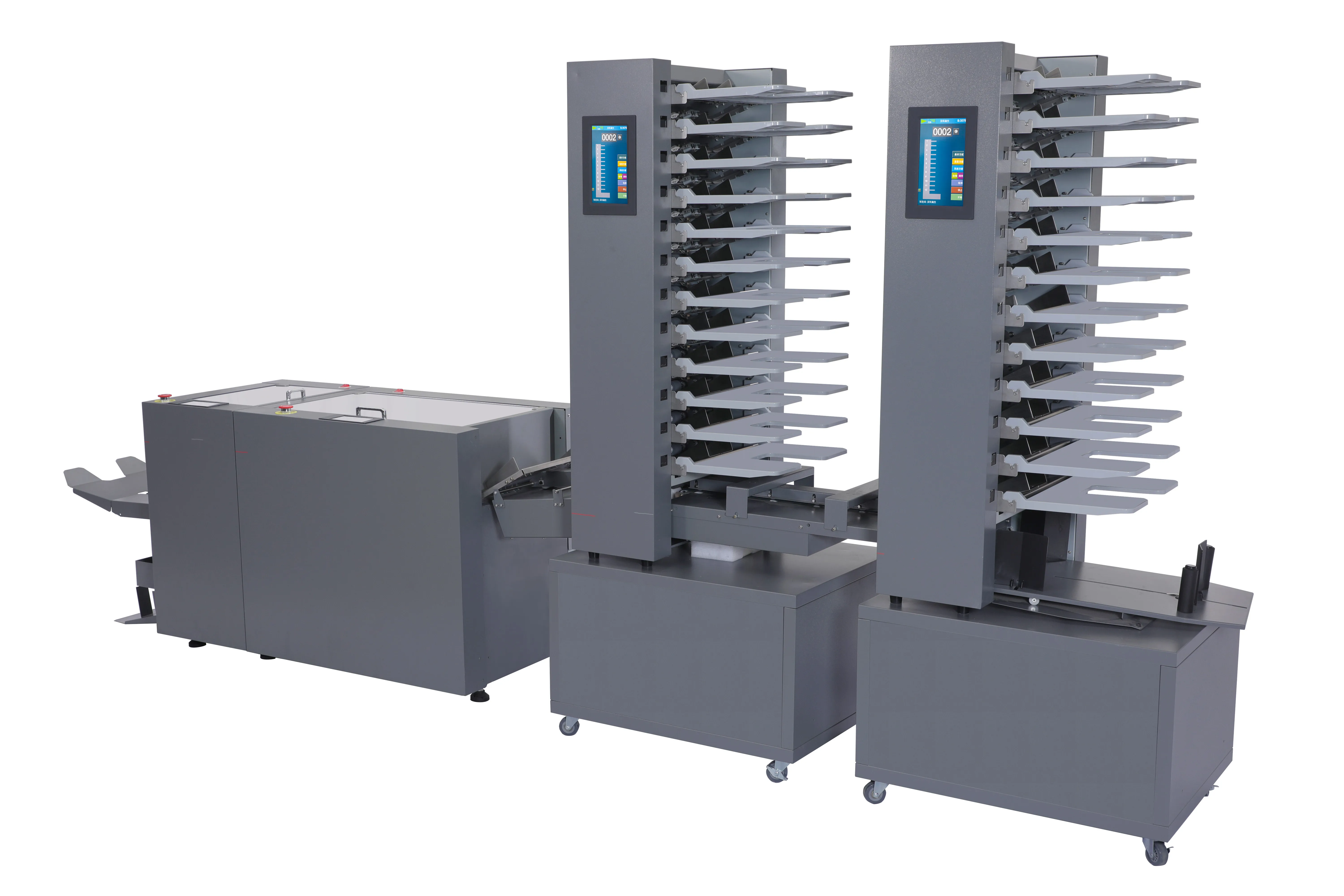 Automatic Paper Collator  HA610 10 Bins Paper  Digital Book Sheet Collating Machine Collator and Folding Machine