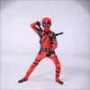 AL093-W-N-rosso nero-Costume Deadpool