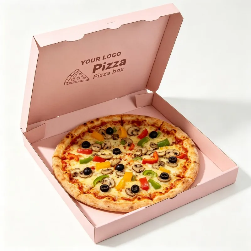Otettavaksi mukaan, kestävät pizzalaatikot, tukkukauppa, mukautettavasti painetut koot, 12 ja 16 tuumaa, aaltopahvista valmistettu pakkaus, ruokatoimitusten pakkauslaatikot