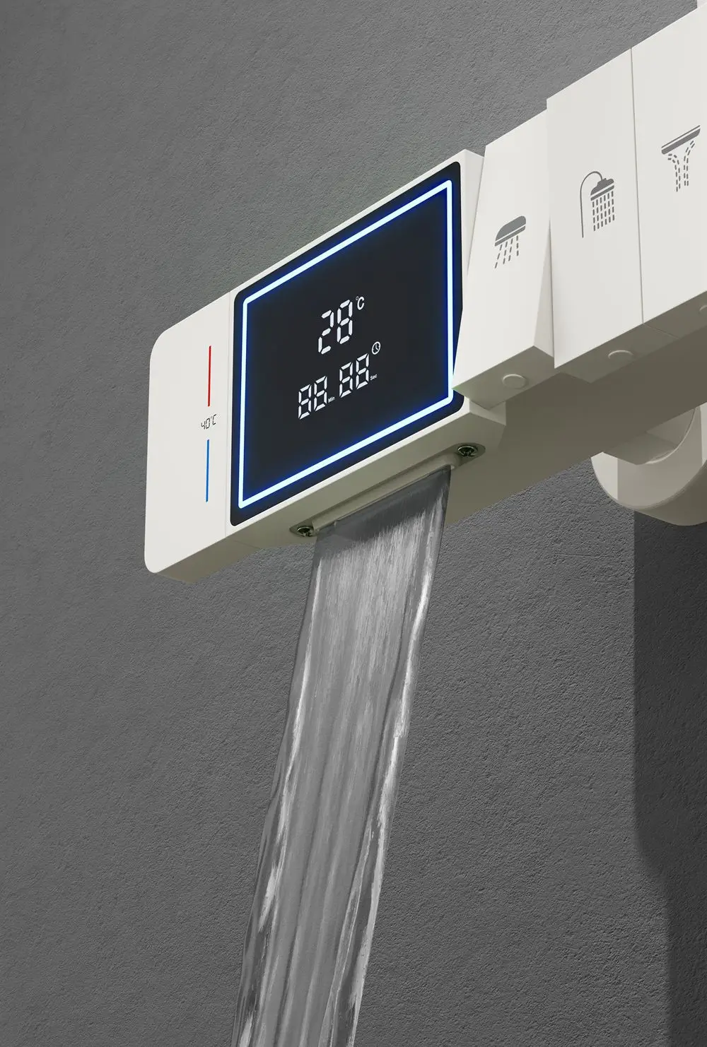 Heavy Duty Hot Cold Button Shower Faucets In China Buy Shower Faucets