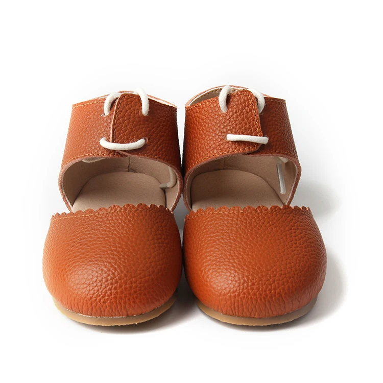 High Quality Infant 0-24 Month Genuine Leather Soft Sole Girls Baby Dress Shoes