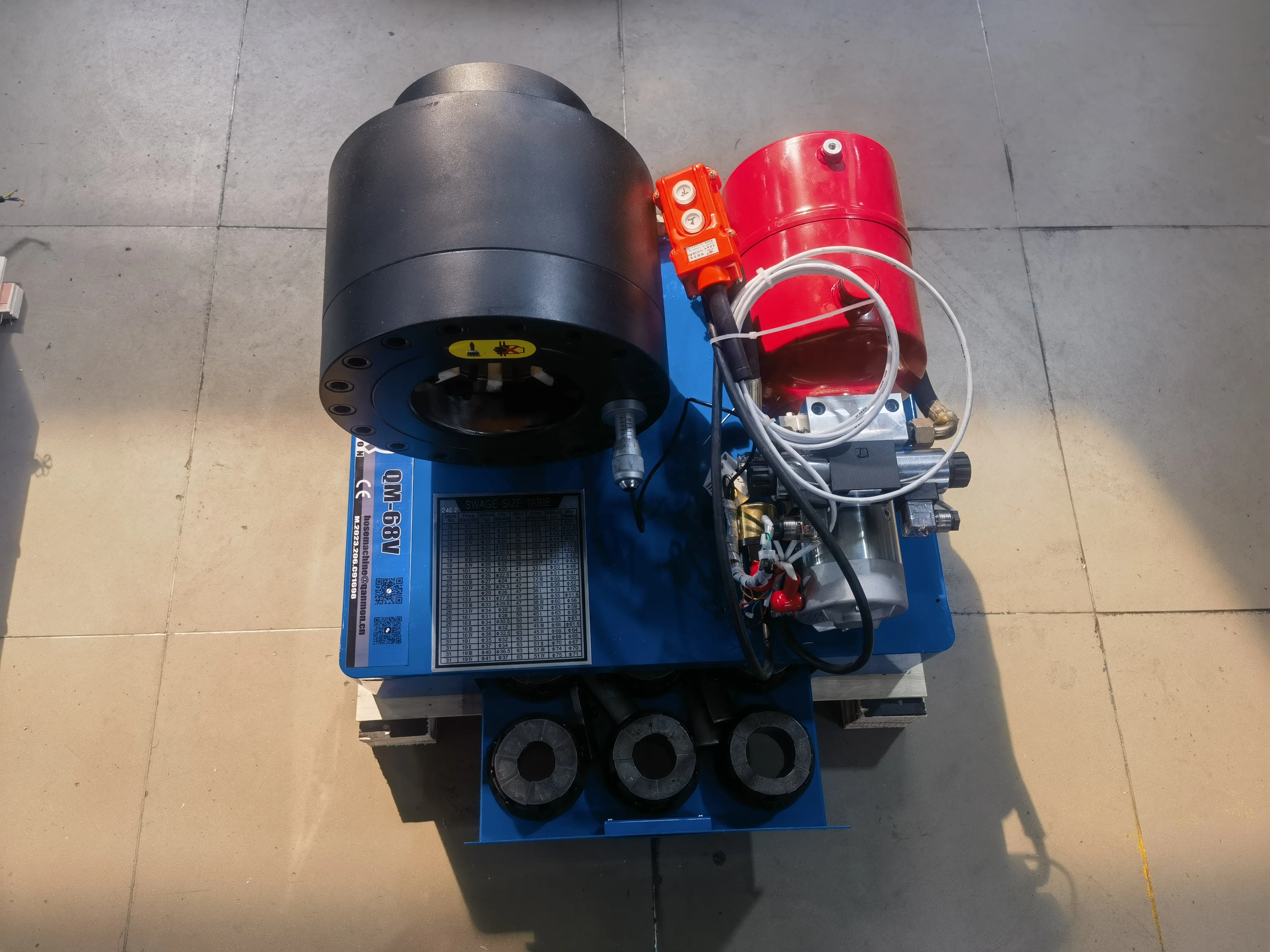 Battery 12V Dc 1/8-1.1/2'' 24V P16 Tube Hose Press Crimper 1'' Industrial Hydraulic Pipe Crimping Machine