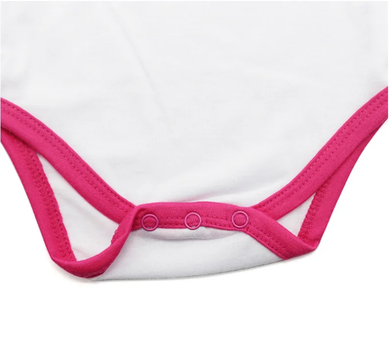 Склад в США; Одежда для малышей с длинными рукавами цельные белые пустые сублимационные детская 100% полиэстер сублимации для новорожденных и малышей; Комбинезон-Песочник