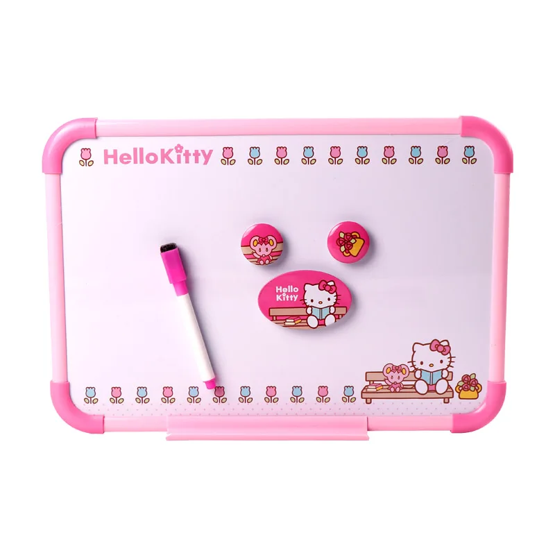 Sanrio Hello Kitty Magnetic Type Pictorial Communication Wall Hanging White Board with Magnetic Marker Pen & Eraser 