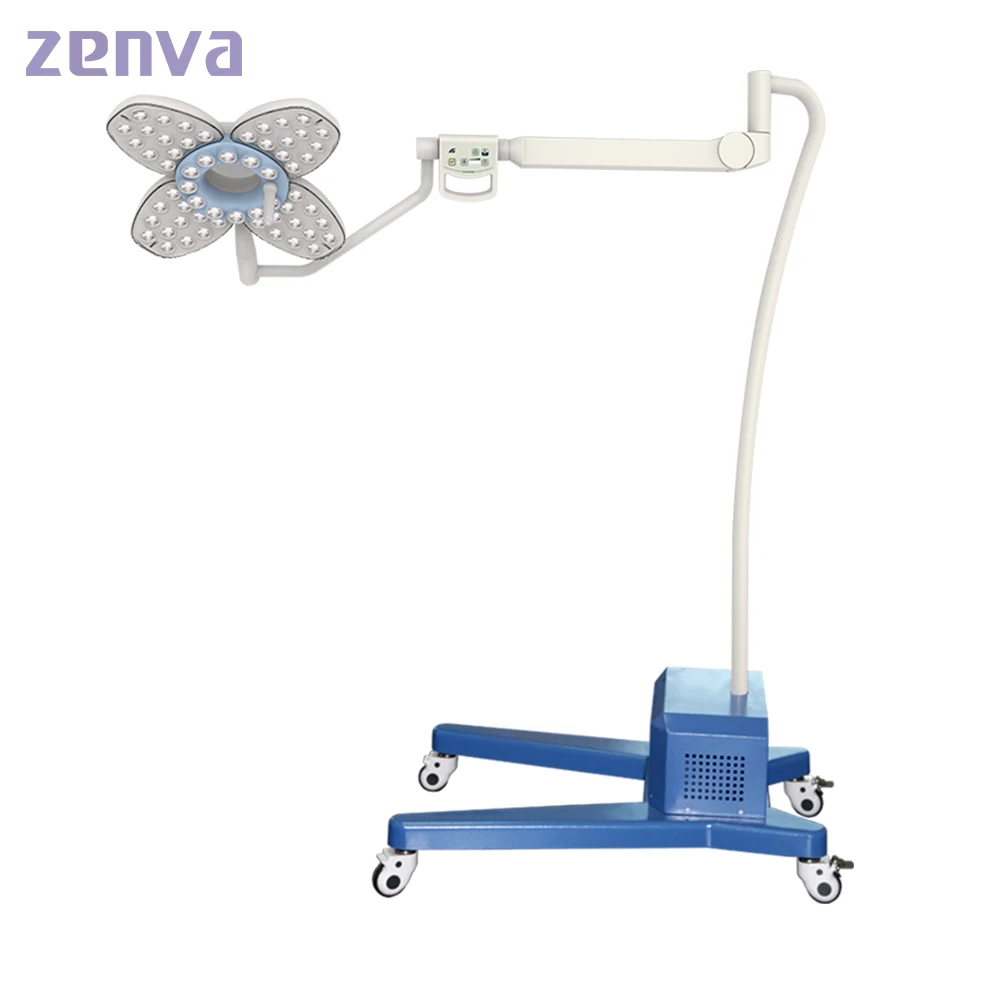 Emergency Battery Optional Medical Surgical Operation Floor Standing Led Lamp