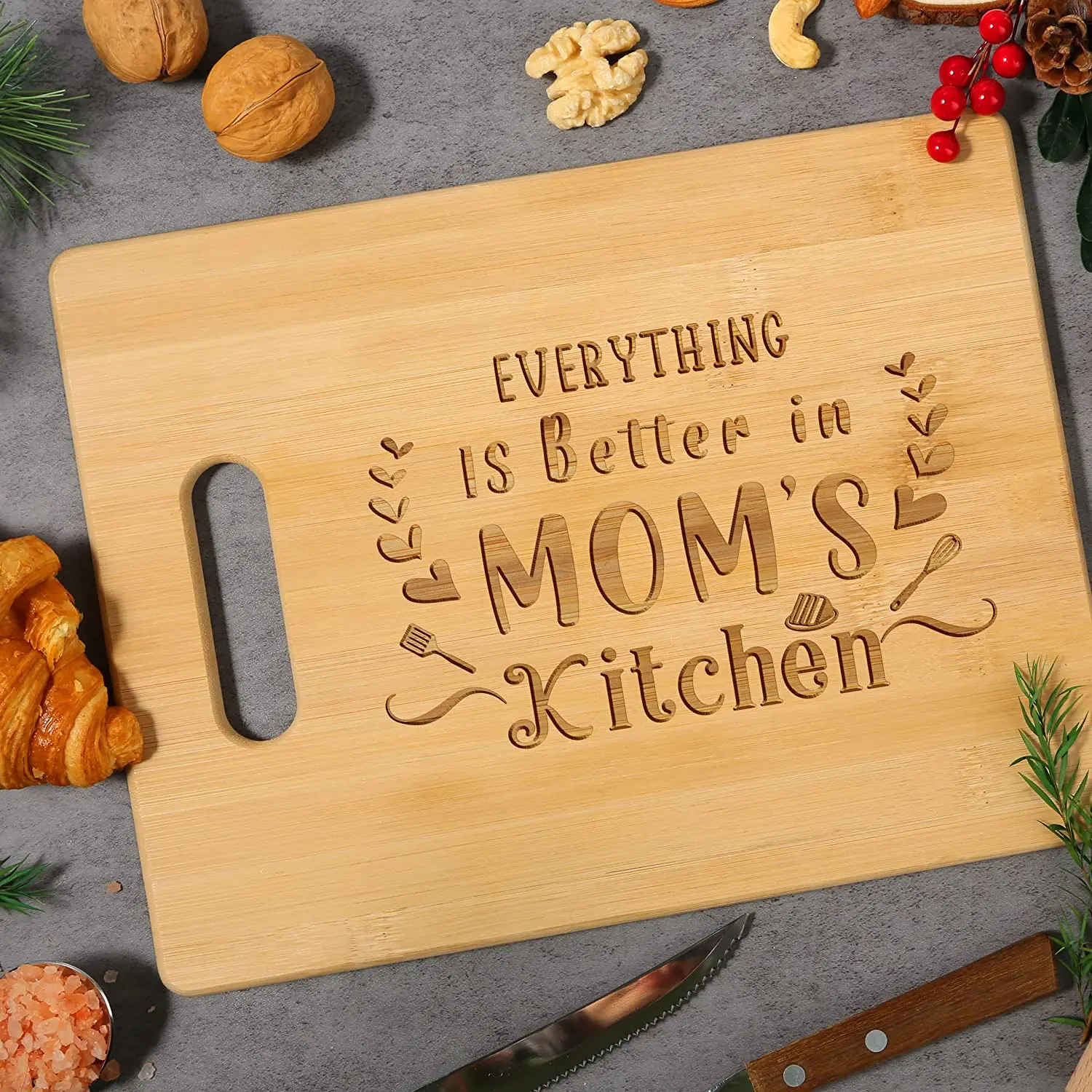product personalized engraved bamboo mothers day gifts mom birthday gifts sets custom kitchen cutting board-4