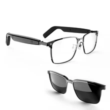 Detachable Switchable Magnetic Frame Anti Blue Light Audio Smart Glasses Waterproof Sports Sun Glasses for Outdoor