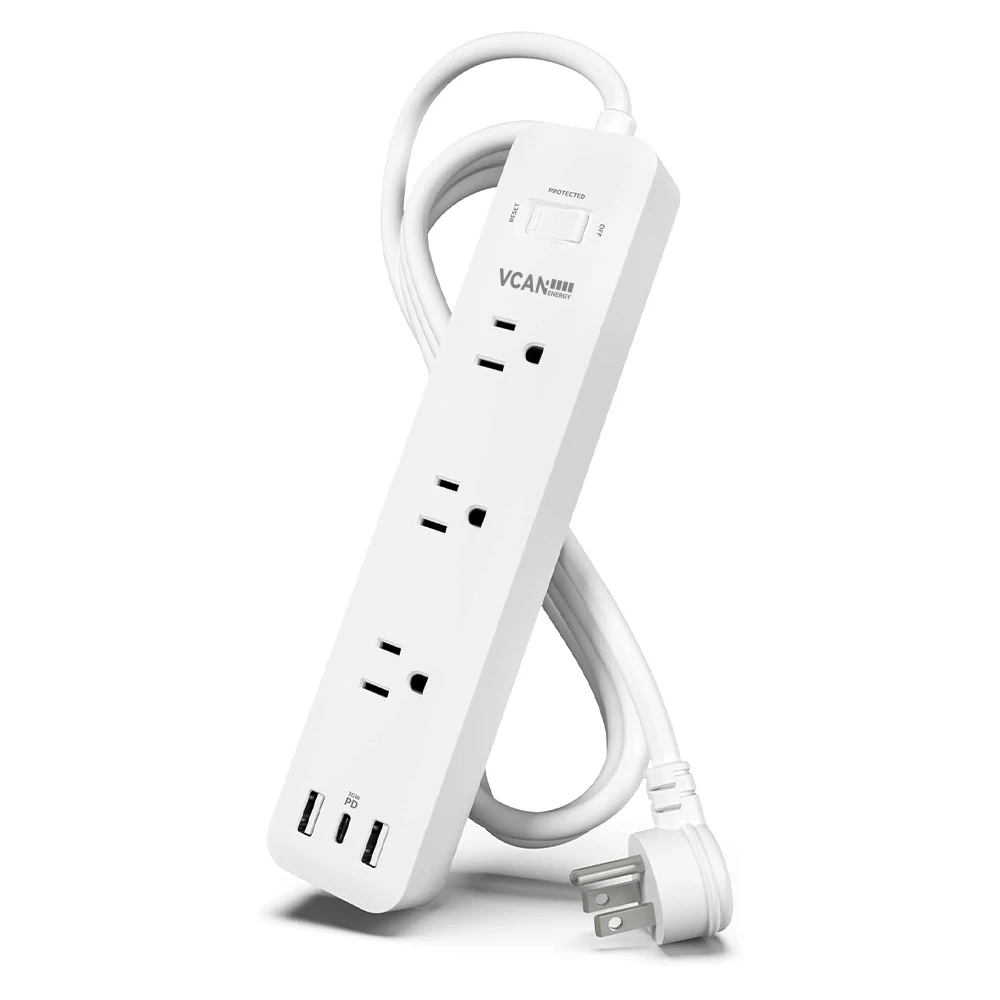 Usb C Pd Surge Protector 3 Outlet Power Strip 30w Power Delivery Usb C Port Smart Wifi Power 6009