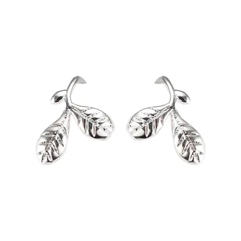 2022 new jewelry manufacturer wholesale Tree Leaf Earrings lady fashion exquisite Korean carving Personalized Wedding Designer