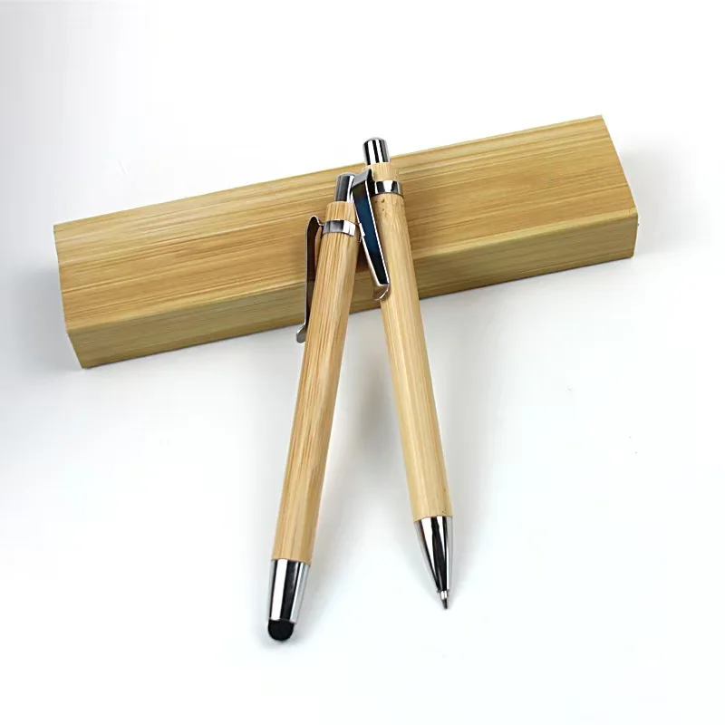 DIY Simple Bamboo Ballpoint Pen Fashion Environmental Protection Business Office Gift Logo Printing Wholesale preview 6