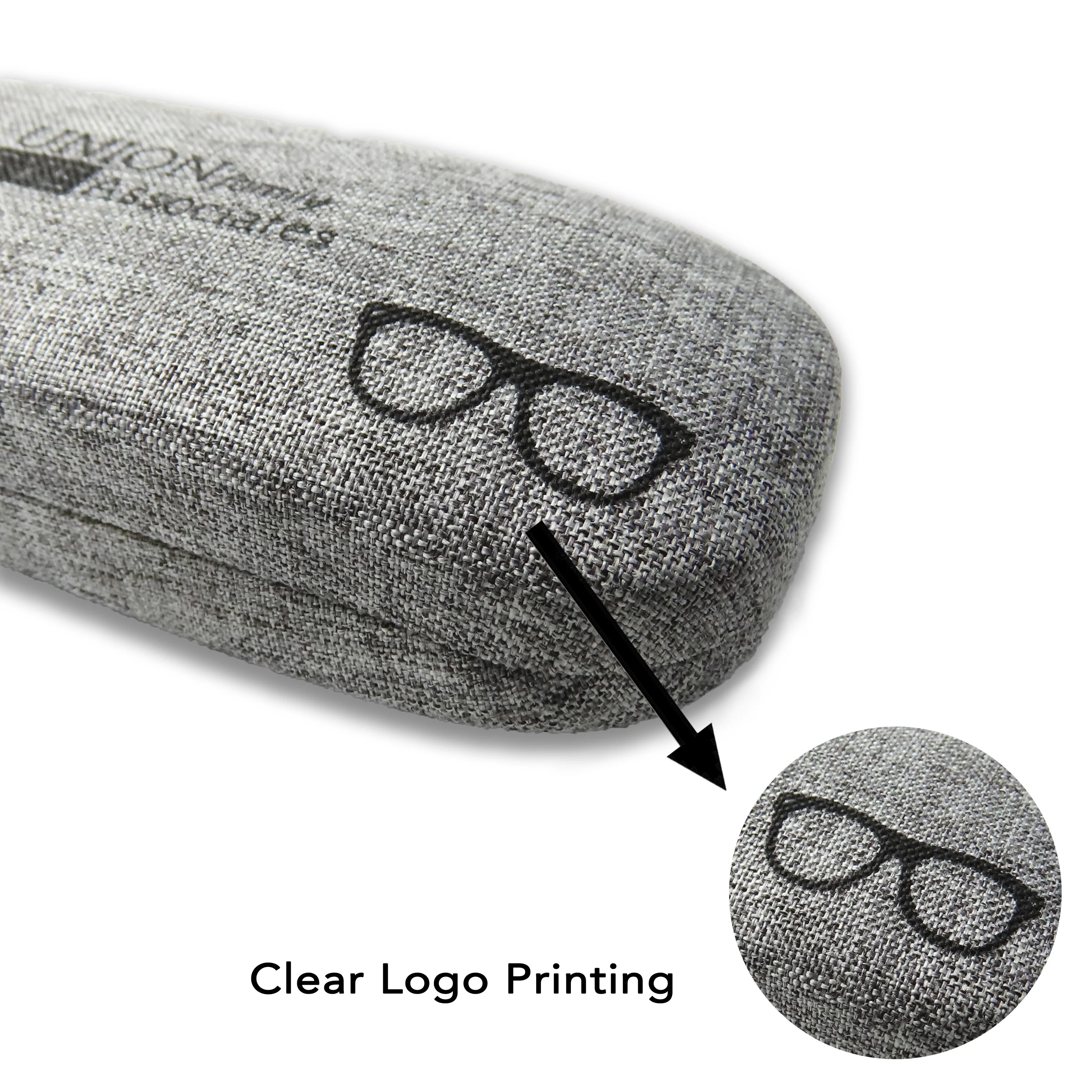 Wholesale Luxury Linen Spectacle Hard Reading Glasses Cases Linen