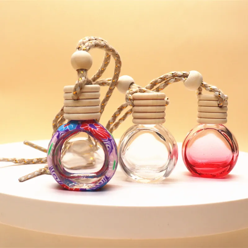 Voiture Suspendu Diffuseur D'Huiles Essentielles En Verre Transparent