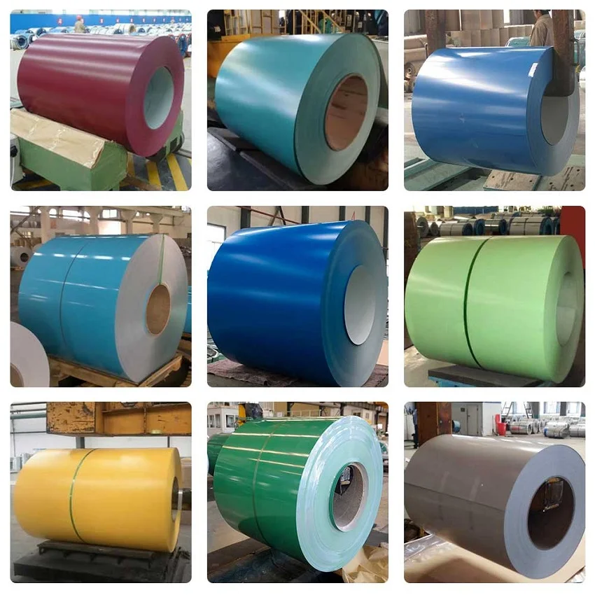 Factory Supply Prime Quality 0.12mm- 0.6mm Dx51d G550 Color Coated Steel Prepainted Steel Coil roll PPGL PPGI