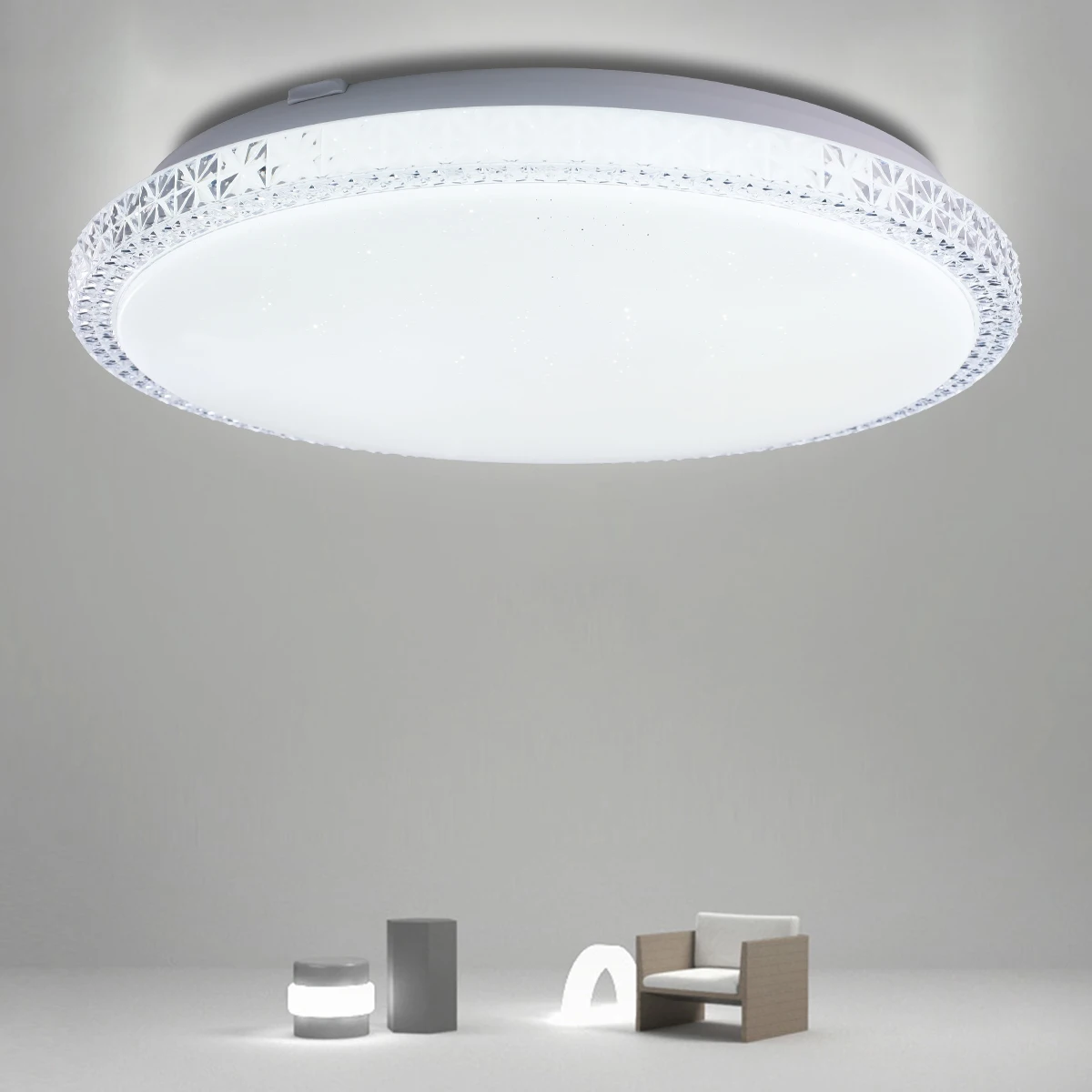40w Wifi Modern Led Ceiling Light Smart for Home Led Indoor Motion Sensor Flat Ceiling Light Pop Light Fitting Ceiling