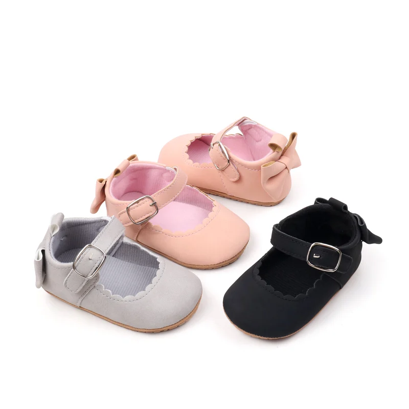 Factory Directly Beautiful Fancy Baby Girls Shoes Soft Sole Newborn Infant Shoes for Girls Cute Bowknot for Toddler Girls