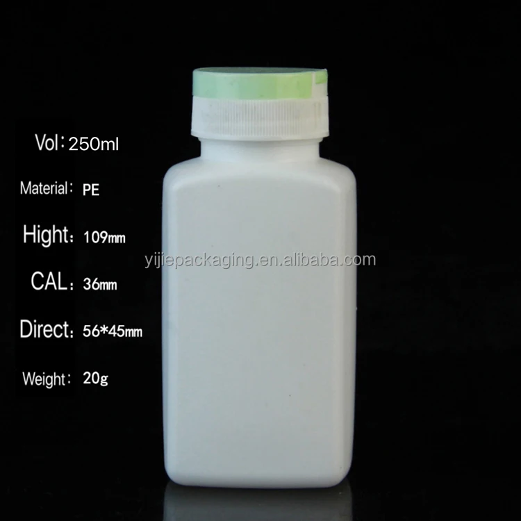 250ml HDPE Amway Empty Plastic Medicine Pill Capsule Bottles Healthy Products Bottles