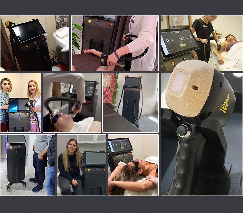 Moonlight Cellulite Elite Smooth Pro Machine Titanium Professional Contact Gel Diode Laser Hair Removal Big Power