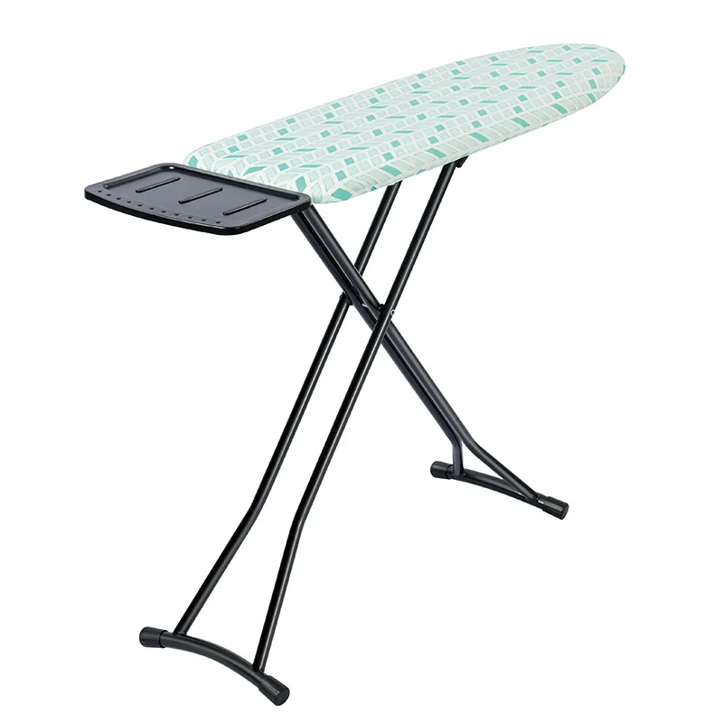 Factory Price Fashion Design Foldable Ironing Board Mesh Top Plastic Folding Ironing Board with Silicone Iron Rest
