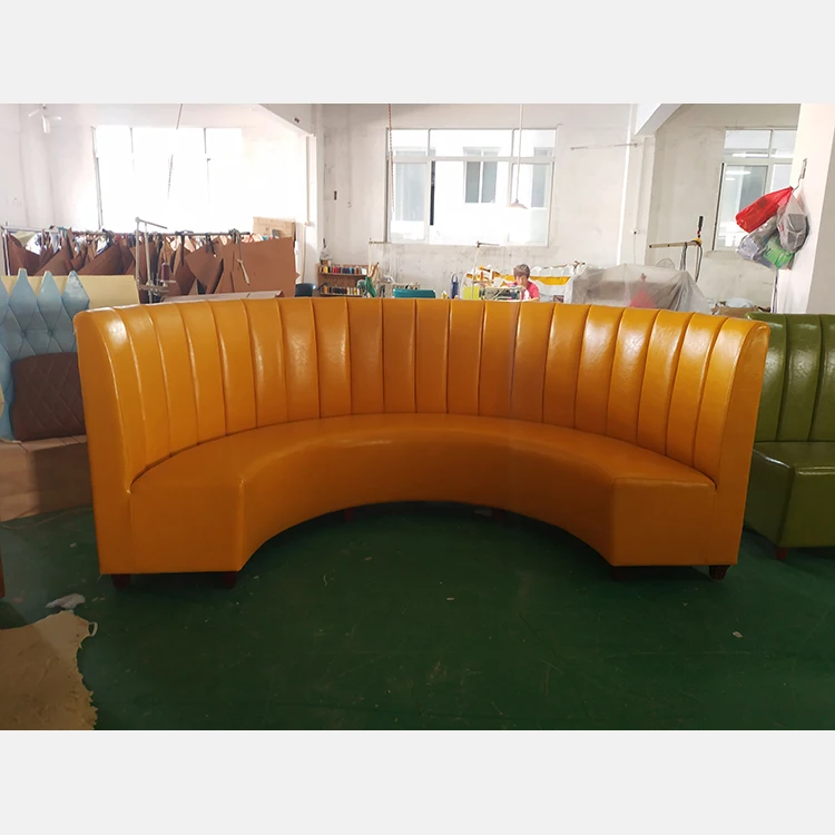 BT589 Hotel Corner BOOTH - Arc Booth in Leather for Night Club