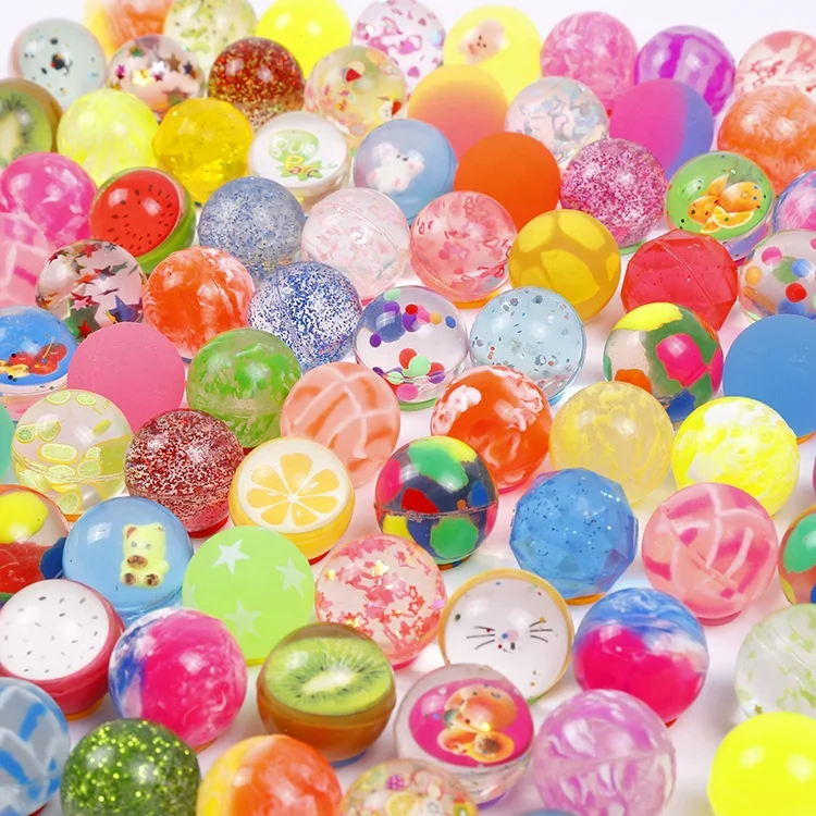 Bulk Rubber Bouncy Balls Kids Toy Colorful Bouncy Balls Bolas De Goma Skip  Jumping Bouncing Ball