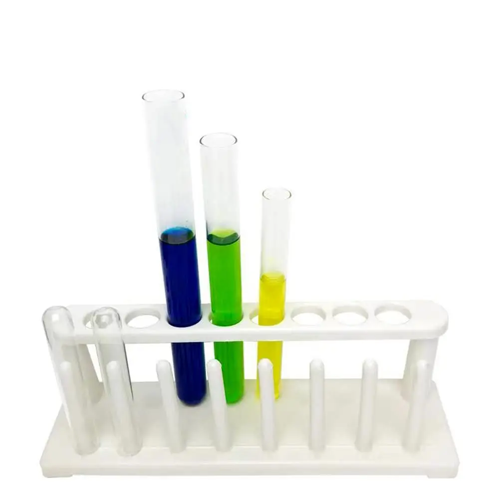 8 Burette White Plastic Chemistry Tube Rack School Laboratory ...