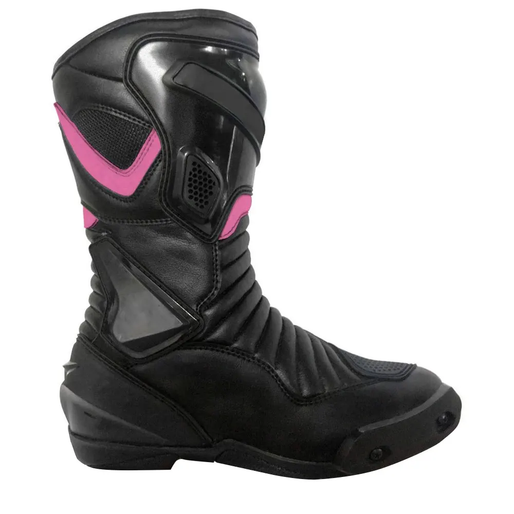 Botas Altas Planas Para Motocicleta - Buy Las Mujeres Al Por Mayor De La Moto  De Cuero De Tacón Bajo Botas Y Zapatos,Botas Botas Cómodas Zapatos De Mujer  Zapatos,De Las Mujeres Botas