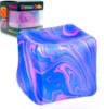 Bonbon au malt carré cannelé bleu de 5,5 cm
