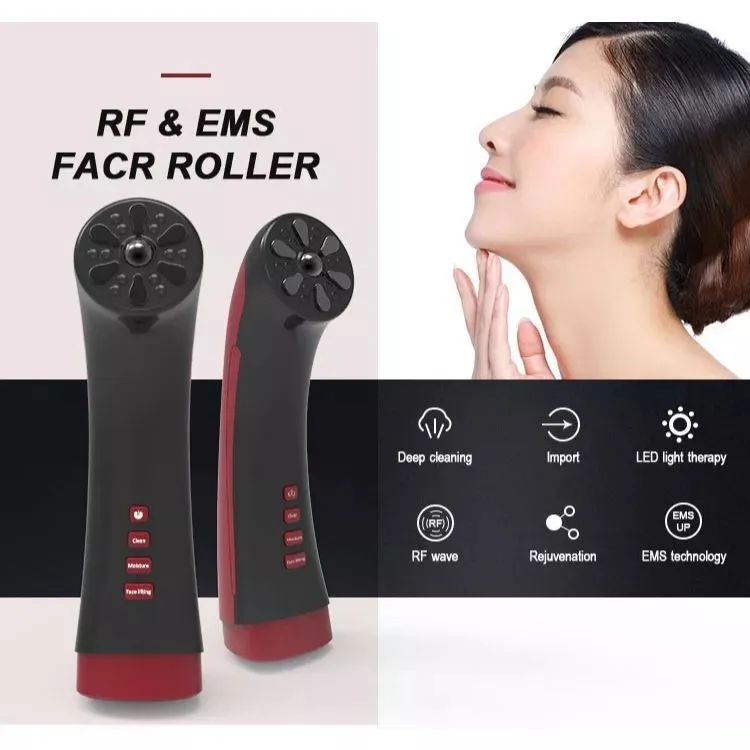 Portable Skin Care Beauty Face Massage Infrared Anti Aging Led Blue