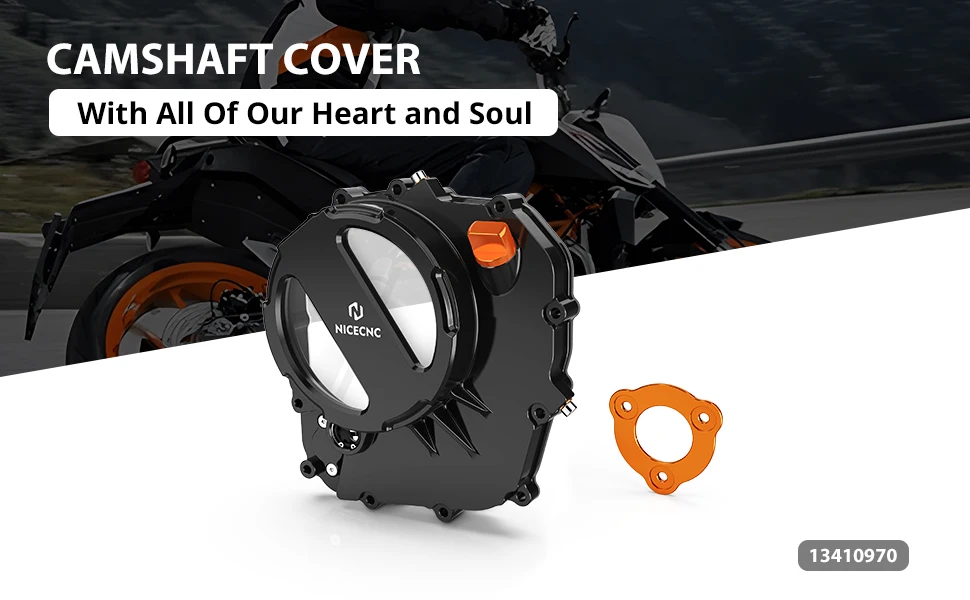 Nicecnc Anodized Clear Clutch Cover Seal Kit W/ Stopper Plate For Ktm