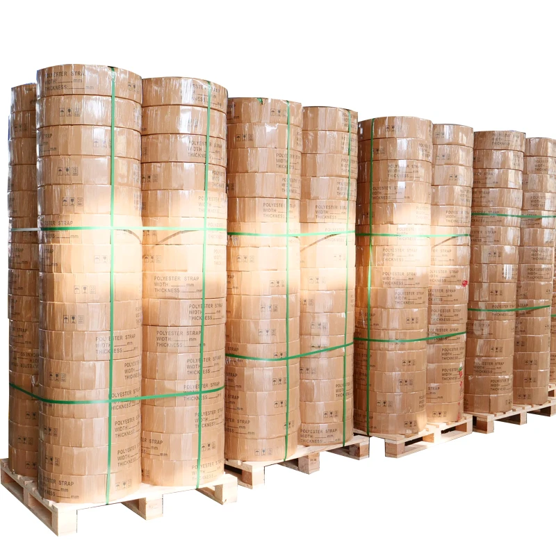 High Tensile Break Strength Plastic Bundle Strap Polyester Strapping
