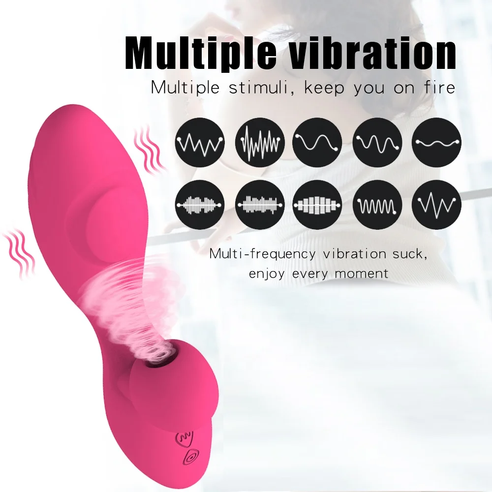 Original Factory Dual 10 Speed Dildo Vibrator Clitoral Sucking Licking  Rabbit Tapping G Spot Sex Toys for Women