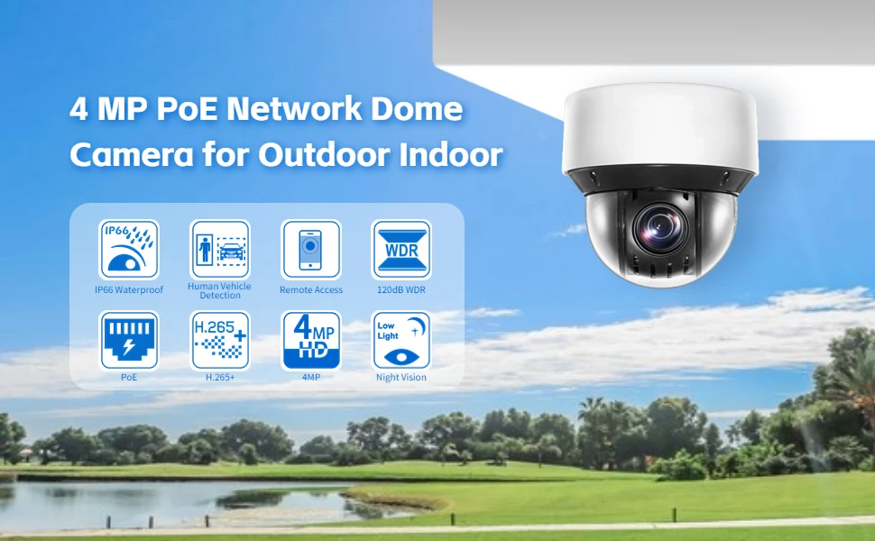 Hikvision Telecamera IP PTZ DS-2DE4A425IWG-E, Zoom 25x, DarkFighter, IR 50m, Tracciamento Automatico - Foto 4
