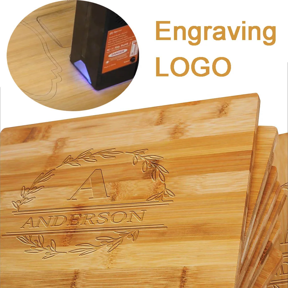 Wholesale Holz Schneiden Brett Bambus Cut Wood Board Natural Kitchen Block  Environmental Protection Bamboo Cutting Board