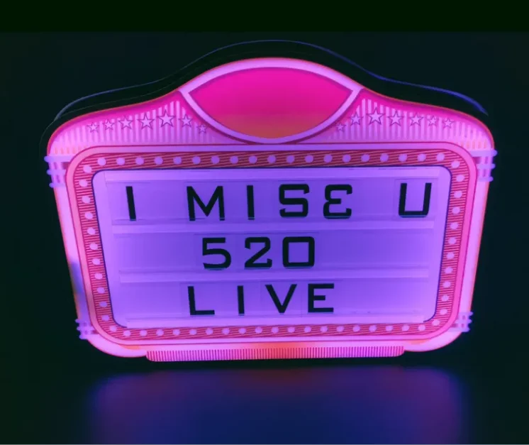 Customized Logo Led Marquee Sign Interchangeable Letter Message Board for Night Club Bar Led Letter Board