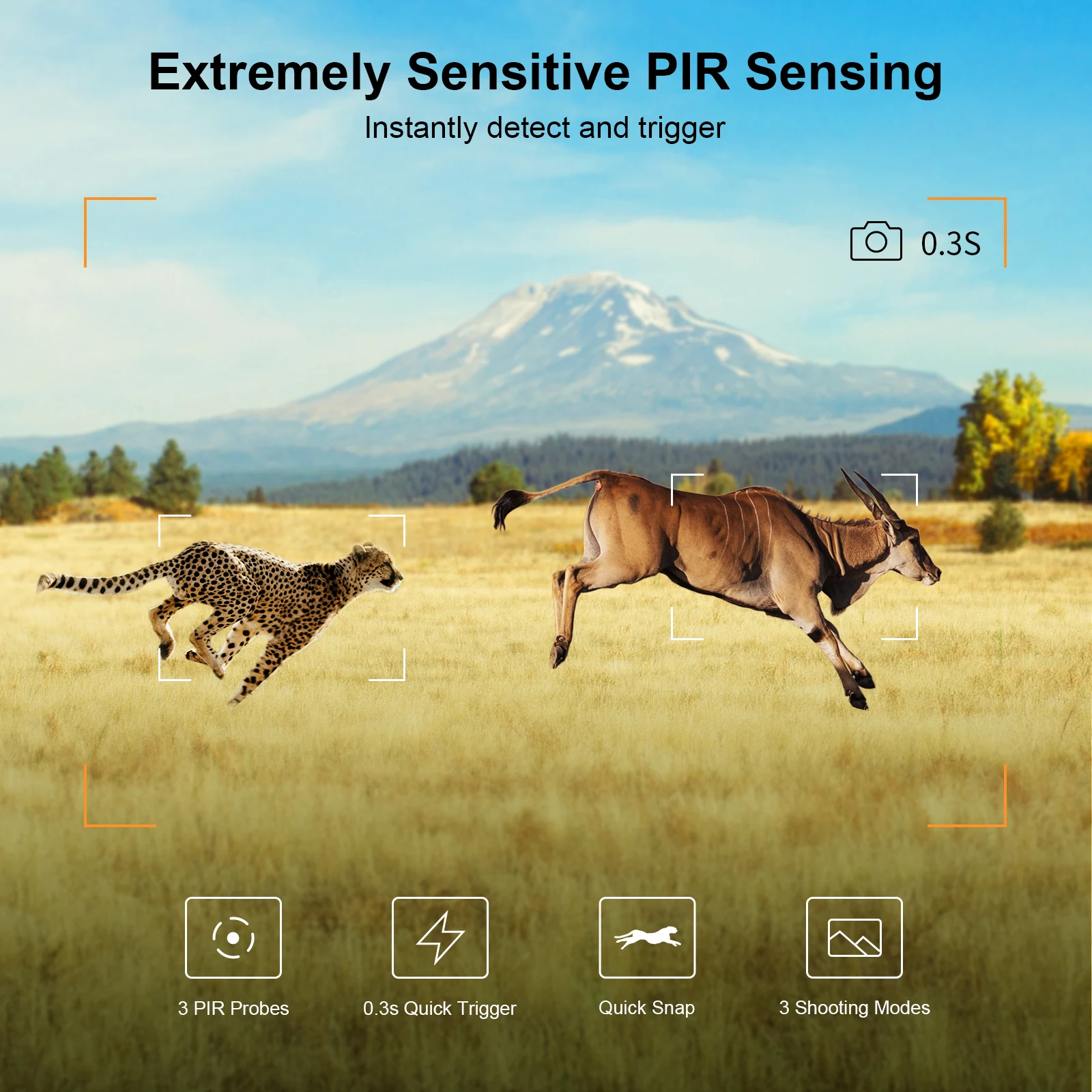 0.3s Trigger 4k Hunting Trail Game Camera Digital Wild Hunting Ghost