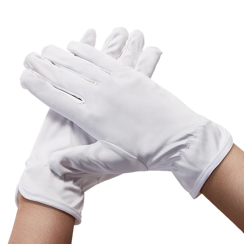 Cheap promotional jewelry cleaning polishing gloves with logo custom