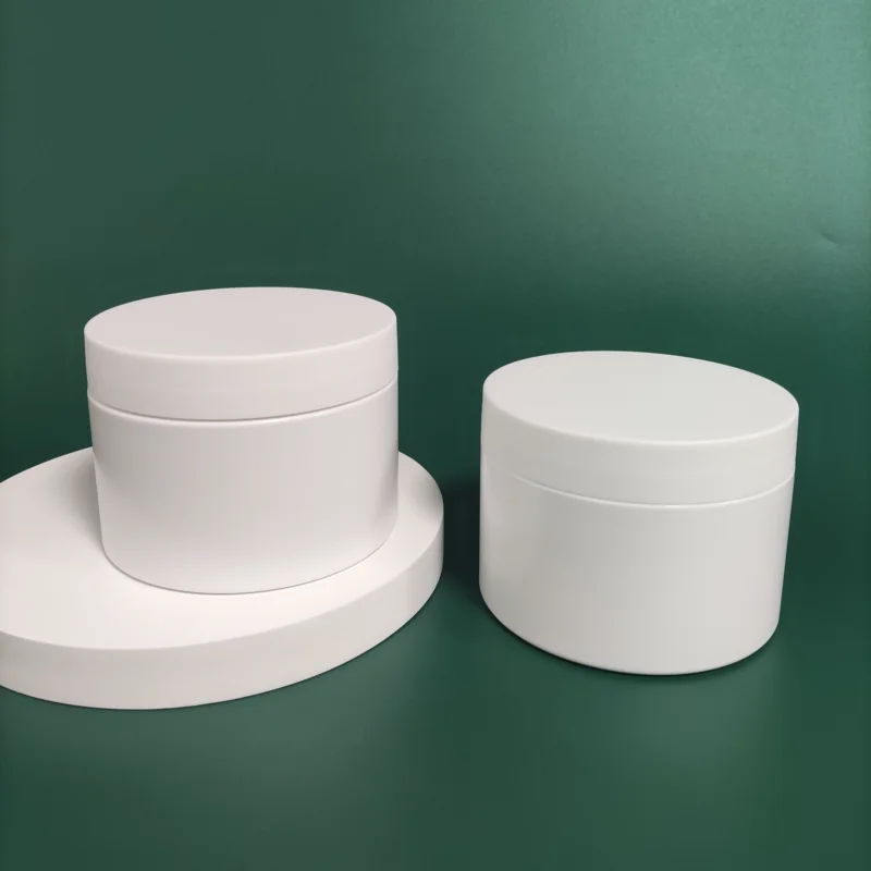 Stock Empty Pet Plastic 5oz 8oz 10oz White Cosmetic Jar for Cream Cosmetic Packaging Containers