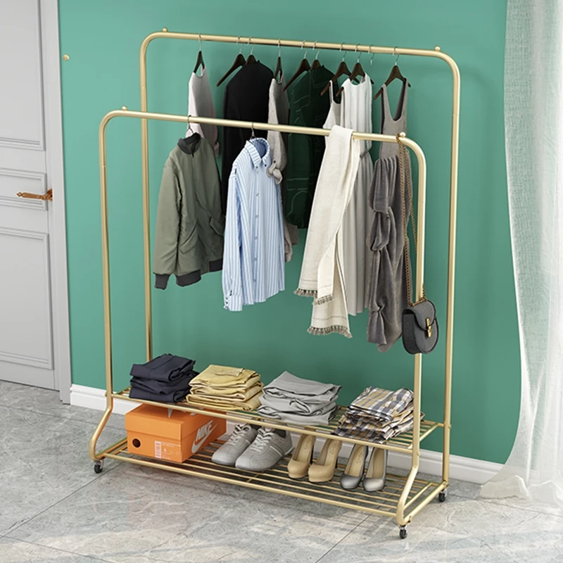 2021 Modern minimalist coat and hat rack with storage rack for bedroom
